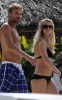 Britney Spears seen wearing a black bikini at the beach while on vacation in Mexico on October 18th 2009 2