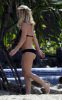 Britney Spears seen wearing a black bikini at the beach while on vacation in Mexico on October 18th 2009 1