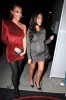 Kim and Kourtney Kardashian arrive at the Philippe Chow Restaurant in West Hollywood for Kim birthday dinner on October 22nd 2009 9