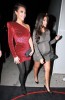 Kim and Kourtney Kardashian arrive at the Philippe Chow Restaurant in West Hollywood for Kim birthday dinner on October 22nd 2009 12