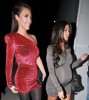 Kim and Kourtney Kardashian arrive at the Philippe Chow Restaurant in West Hollywood for Kim birthday dinner on October 22nd 2009 10