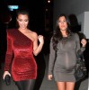 Kim and Kourtney Kardashian arrive at the Philippe Chow Restaurant in West Hollywood for Kim birthday dinner on October 22nd 2009 5