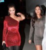 Kim and Kourtney Kardashian arrive at the Philippe Chow Restaurant in West Hollywood for Kim birthday dinner on October 22nd 2009 3