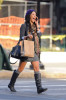 Jessica Szohr spotted talking on her cell phone while walking through SoHo on October 23rd 2009 5