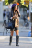 Jessica Szohr spotted talking on her cell phone while walking through SoHo on October 23rd 2009 3