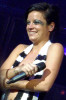 Lily Allen picture on stage as she performs live at Le Zenith on October 23rd 2009 7