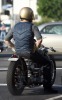 Brad Pitt spotted driving his new custom chopper around Beverly Hills on October 24th 2009 5