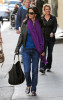 Courtney Cox spotted shopping in SoHo wearing a dark jeans pants and a light purple neck scarf on october 26th 2009 5