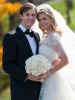 Ivanka Trump and Jared Kushner wedding photo from their private Jewish ceremony at the Trump National Golf Club in Bedminster New Jersey on October 25th 2009 6