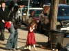 Katie Holmes and her daughter Suri Cruise spotted waiting a car after shopping in Newbury Street on october 26th 2009 4