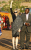 Madonna spotted at the construction site of a new academy for girls at Chinkhota village some 24km north of the capital Lilongwe Malawi on October 26th 2009 9