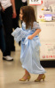 Suri Cruise spotted wearing a cute blue dress as she arrives at the filming set of her daddys new movie Knight and Day on October 26th 2009 4