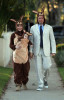 Alyson Hannigan and her husband Alexis Denisof spotted dressed in matching kangaroo costumes together with their baby Satyana out for Haloween on October 31st 2009 5