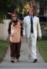 Alyson Hannigan and her husband Alexis Denisof spotted dressed in matching kangaroo costumes together with their baby Satyana out for Haloween on October 31st 2009 6