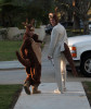 Alyson Hannigan and her husband Alexis Denisof spotted dressed in matching kangaroo costumes together with their baby Satyana out for Haloween on October 31st 2009 1