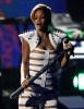 Rihanna performs onstage at the 2009 American Music Awards at Nokia Theatre L.A. Live on November 22nd 2009