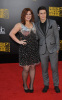 Kris Allen and Kelly Clarkson arrive at the 2009 American Music Awards on November 22nd 2009