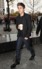 Zac Efron spotted at CBS Studios for an interview on The Early Show on the morning of November 23rd 2009 1