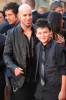 Chris Daughtry arrives at the 2009 American Music Awards at the Nokia Theatre LA in Los Angeles California on November 22nd 2009 with his son Griffin