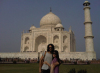 Russell Brand and Katy Perry photo while on a vacation in Agra India infront of Taj Mahal on December 29th 2009