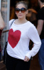 Jennifer Lopez spotted wearing a large red heart shirt while shopping in South Beach on January 8th 2010 4