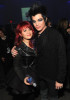 Adam Lambert and Allison Iraheta at the launch of VEVO held at Skylight Studio on December 8th 2009 in New York City