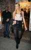 Paris Hilton spotted on her way to an art show wearing a mini leather skirt on January 14th 2010 in West Hollywood 1