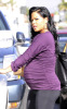 Christina Milian pregnant picture while spotted about to get inside her car on January 14  2010 in Hollywood 4