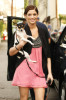 Ashley Greene photo wearing a pink dress as she walks her cute dog on January 15th 2010 in West Hollywood 5