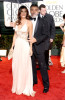 Elisabetta Canalis and George Clooney at the 67th Annual Golden Globe Awards held at The Beverly Hilton Hotel on January 17th 2010 in California