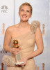 Drew Barrymore with her award in the press room during the 67th Annual Golden Globe Award at The Beverly Hilton Hotel on January 17th 2010 in California 3