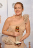 Drew Barrymore with her award in the press room during the 67th Annual Golden Globe Award at The Beverly Hilton Hotel on January 17th 2010 in California 1