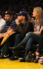 Leonardo DiCaprio and Bar Refaeli seen together on January 18th 2010 at the Los Angeles Lakers basketball game 3