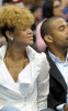 Rihanna seen with Matt Kemp on January 16th 2010 at the Staples Center in Los Angeles watching an NBA game 3