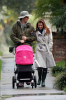 Alyson Hannigan and husband Alexis Denisof spotted together on January 19th 2010 walking with their baby daughter under the rain 8