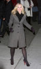 Kristen Bell spotted arriving at the studio for an interview at The Late Show With David Letterman on January 18th 2010 wearing a gray stylish coat 4