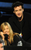 Jennifer Aniston with John Cusack at the Hope For Haiti Now telethon  held at CBS Television City January 22nd 2010 in Los Angeles