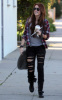 Miley Cyrus spotted getting coffee from Coffee Bean on January 23rd 2010 in Toluca Lake 2