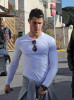 Cristiano Ronaldo spotted heading for lunch on January 25th 2010 just minutes after getting out of his red Ferrari 3