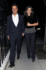 Elizabeth Hurley and husband Arun Nayar arrive back home on January 26th 2010 after having dinner at Cipriani restaurant in London 6