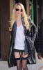 Taylor Momsen seen heading to the Gossip Girl set on December 14th 2009 in Downtown New York wearing a mini dark gray skirt 3