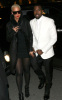 Kanye West and Amber Rose seen together on January 26th 2010 at the Givenchy Haute Couture fashion show in Paris France 2