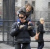 Hugh Jackman spotted with cute Ava after picking her up from school on January 26th 2010 in New York 7