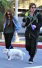 Billy Ray Cyrus and his dayghter Miley Cyrus spotted together on January 27th 2010 walking their dogs in Toluca Lake 2