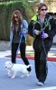 Billy Ray Cyrus and his dayghter Miley Cyrus spotted together on January 27th 2010 walking their dogs in Toluca Lake 3