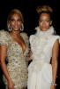 Beyonce Knowles and Rihanna backstage at the 52nd Annual GRAMMY Awards held at Staples Center on January 31st 2010 in Los Angeles California 2