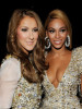 Beyonce Knowles and Celine Dion backstage during the 52nd Annual GRAMMY Awards held at Staples Center on January 31st 2010 in Los Angeles California 2