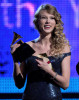 Taylor Swift accepts the award onstage during the 52nd Annual GRAMMY Awards held at Staples Center on January 31st 2010 in Los Angeles California 5