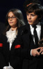 Paris and Prince Michael Jackson on stage to accept an award on their fathers behalf at the 52nd Annual GRAMMY Awards held at Staples Center on January 31st 2010 in Los Angeles California