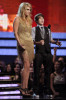 Justin Bieber with singer KeSha onstage during the 52nd Annual GRAMMY Awards held at Staples Center on January 31st 2010 in Los Angeles California 2